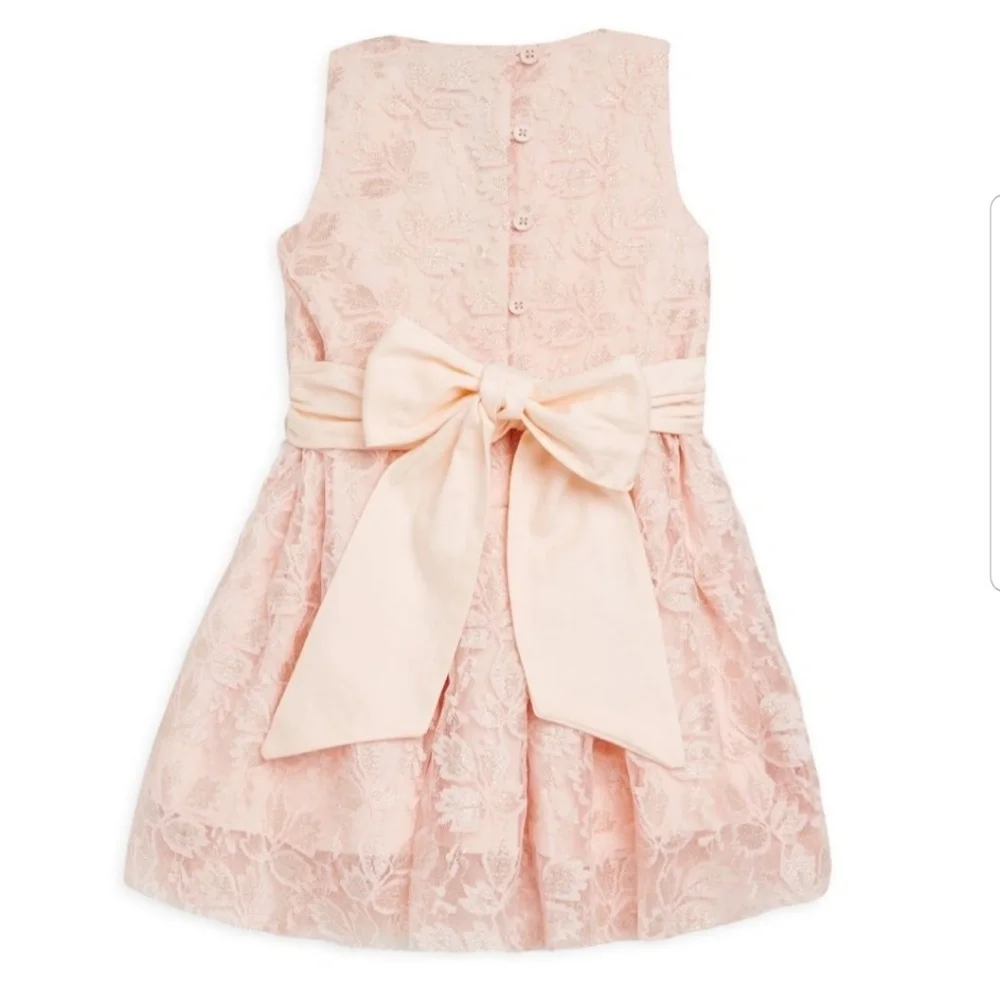 NWT Sophie Catalou Size 4 Toddler Girl Pink Floral Lace Party Dress